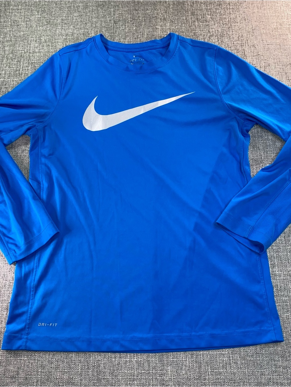 Nike Swim Dri-FIT Blue Long Sleeve Compression Rash Guard Size XL